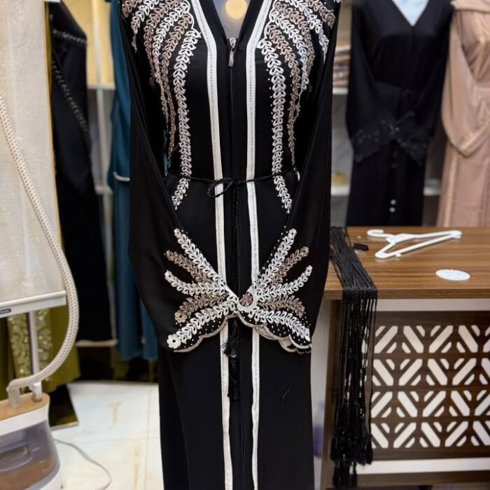 Black Embroided Abaya