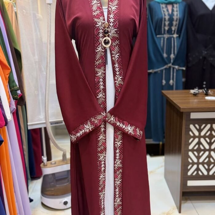 2 Color Embroided Abaya